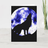Howling Wolf in Moon Kaart (Voorkant)