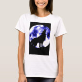 Howling Wolf in Moon T-shirt (Voorkant)