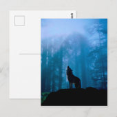 Howling Wolf in Wilderness Briefkaart (Voorkant / Achterkant)
