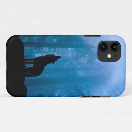 Howling Wolf in Wilderness Case-Mate iPhone Case (Achterkant (horizontaal))