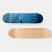 Howling Wolf in Wilderness Persoonlijk Skateboard (Horizontaal)