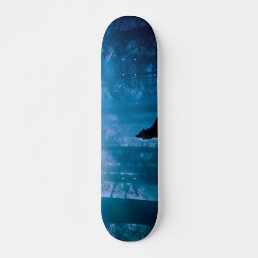 Howling Wolf in Wilderness Persoonlijk Skateboard (Voorkant)