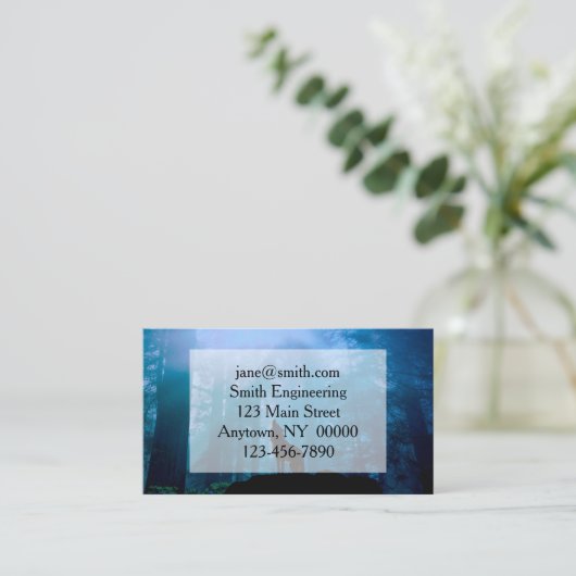 Howling Wolf in Wilderness Visitekaartje (Staand voorkant)