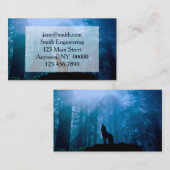 Howling Wolf in Wilderness Visitekaartje (Voorkant / Achterkant)