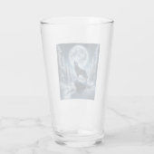 Howling Wolf In Winter Glas (Achterkant)