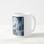 Howling Wolf In Winter Koffiemok (Voorkant rechts)