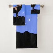 Howling Wolf in Winter - Oorspronkelijke Wilde Kun Bad Handdoek (Insitu)