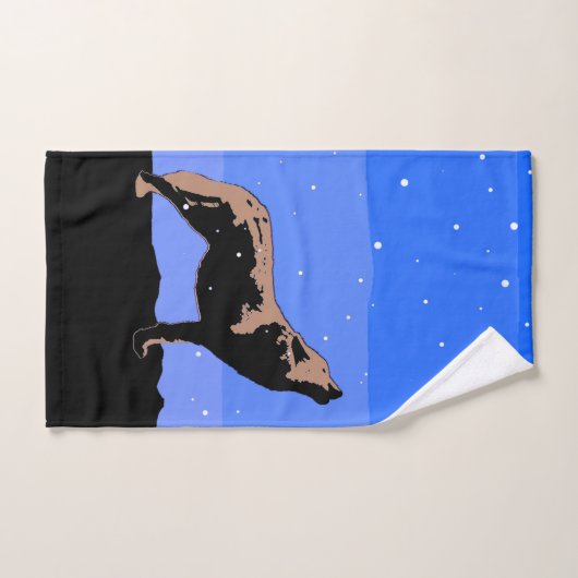 Howling Wolf in Winter - Oorspronkelijke Wilde Kun Bad Handdoek (Handdoek)