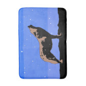 Howling Wolf in Winter - Oorspronkelijke Wilde Kun Badmat (Voorkant Verticaal)