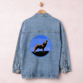 Howling Wolf in Winter - Oorspronkelijke Wilde Kun Denim Jacket (Hangar)