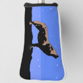 Howling Wolf in Winter - Oorspronkelijke Wilde Kun Golfheadcover (Draai 90)