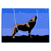 Howling Wolf in Winter - Oorspronkelijke Wilde Kun Groot Cadeauzakje (Voorkant)
