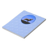 Howling Wolf in Winter - Oorspronkelijke Wilde Kun Notitieblok (Linkerzijde)