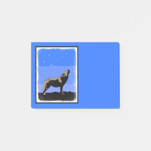 Howling Wolf in Winter - Oorspronkelijke Wilde Kun Post-it® Notes