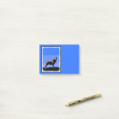 Howling Wolf in Winter - Oorspronkelijke Wilde Kun Post-it® Notes (Op bureau)