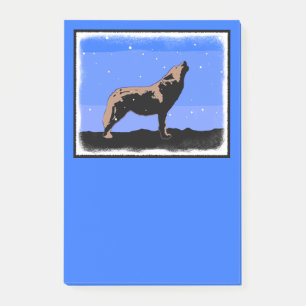 Howling Wolf in Winter - Oorspronkelijke Wilde Kun Post-it® Notes