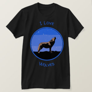 Howling Wolf in Winter - Oorspronkelijke Wilde Kun T-shirt