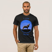 Howling Wolf in Winter - Oorspronkelijke Wilde Kun T-shirt (Voorkant volledig)