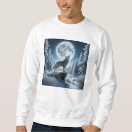 Howling Wolf In Winter Trui