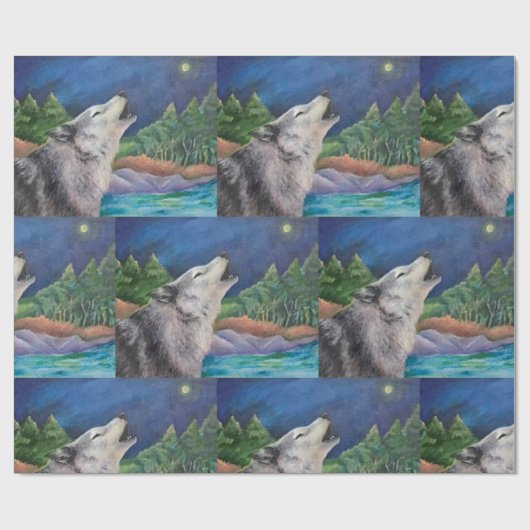 Howling Wolf inpakpapier (Vlak)