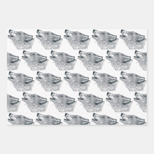 Howling Wolf Inpakpapier Vel (Voorkant 2)