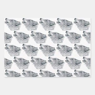 Howling Wolf Inpakpapier Vel