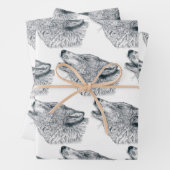 Howling Wolf Inpakpapier Vel (In situ)