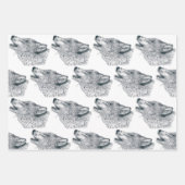 Howling Wolf Inpakpapier Vel (Voorkant)