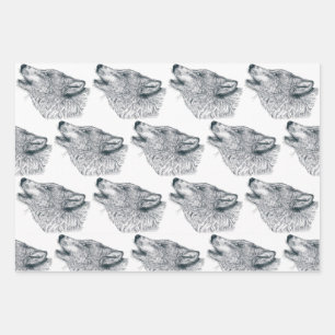 Howling Wolf Inpakpapier Vel