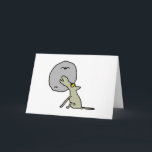 Howling Wolf Kaart<br><div class="desc">Een weerwolf huilt bij de maan. Voorzien van een huilende wolf en vliegende vampiervleermuizen voor extra angstfactor.</div>