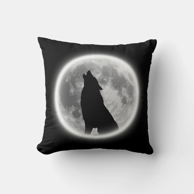 Howling Wolf   Kussen (Voorkant)