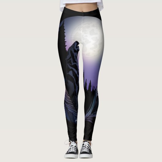 Howling Wolf Leggings (Voorkant)