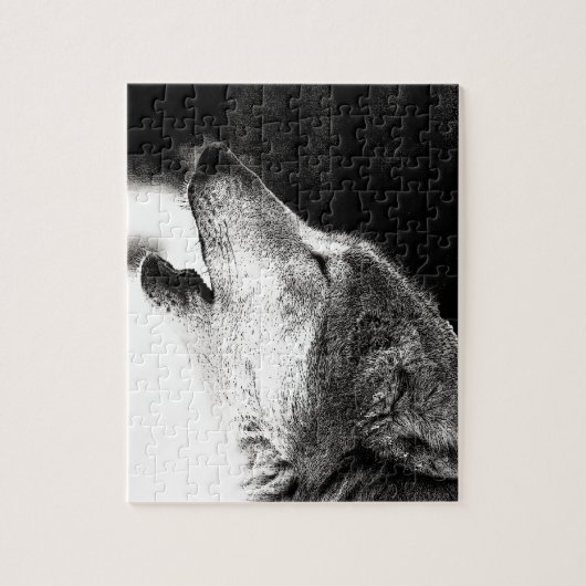 Howling Wolf Legpuzzel (Verticaal)