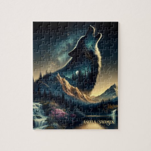 Howling Wolf Legpuzzel (Verticaal)