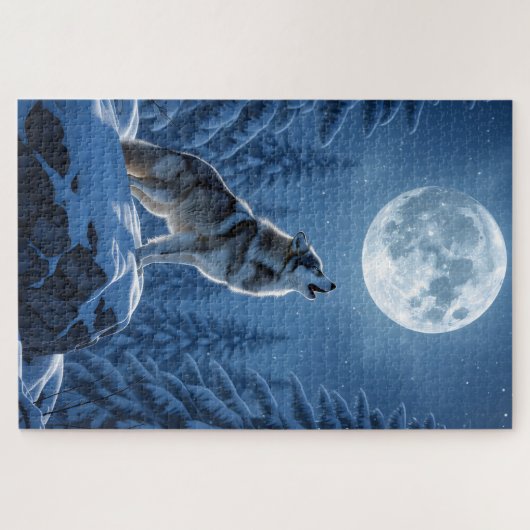 Howling Wolf Legpuzzel (Horizontaal)