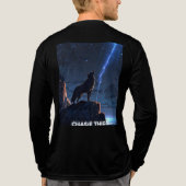 Howling Wolf Lightning Cliff T-shirt (Achterkant volledig)