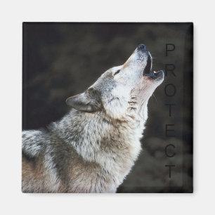 Howling Wolf Magneet