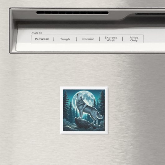 Howling Wolf Magneet (Insitu (Vaatwasser))