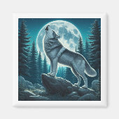 Howling Wolf Magneet (Voorkant)