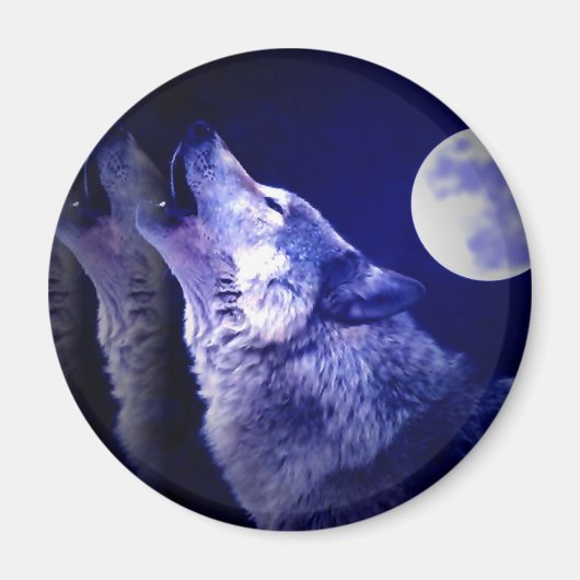 Howling Wolf Magneet (Voorkant)