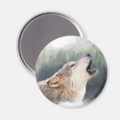 Howling Wolf Magneet (Voorkant / Achterkant)