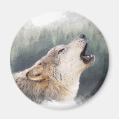 Howling Wolf Magneet (Voorkant)
