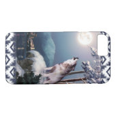 Howling Wolf met de City of Anchorage Phone Case (Achterkant (Horizontaal))