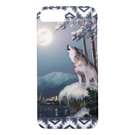 Howling Wolf met de City of Anchorage Phone Case (Achterkant)