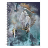 Howling Wolf met Dreamweaver Notitieboek (Voorkant)