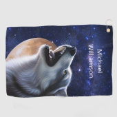 Howling Wolf Monogram Golfhanddoek (Horizontaal)