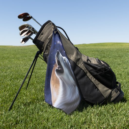 Howling Wolf Monogram Golfhanddoek (Groen)