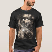 Howling Wolf Moon Forest Animal Mountains T-shirt (Voorkant)
