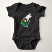 Howling Wolf Moon Forest Environmental Protection Romper (Voorkant)