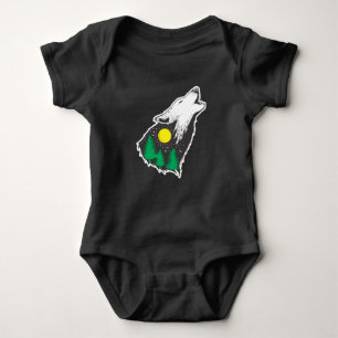 Howling Wolf Moon Forest Environmental Protection Romper